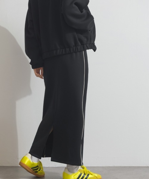 Fizz（フィズ）の「ダンボールIライントラックスカート（スカート・レディース・ブラック/アイボリー/ベージュ・M）」の15枚目の写真