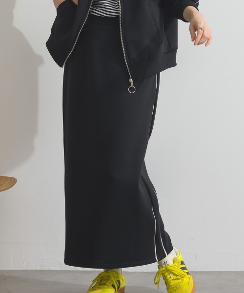 Fizz（フィズ）の「ダンボールIライントラックスカート（スカート・レディース・ブラック/アイボリー/ベージュ・M）」の17枚目の写真