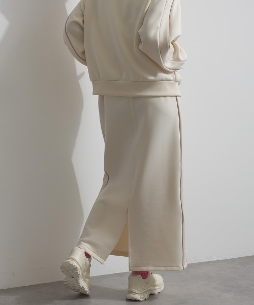 Fizz（フィズ）の「ダンボールIライントラックスカート（スカート・レディース・ブラック/アイボリー/ベージュ・M）」の9枚目の写真