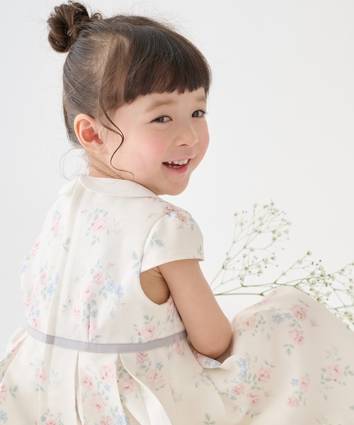 petit main(プティマイン)の「衿つきタックワンピース(ワンピース・キッズ・ネイビー/カラフル・80cm/90cm/110cm/100cm/120cm)」の4枚目の写真