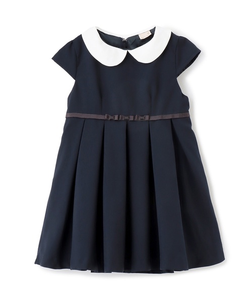 petit main(プティマイン)の「衿つきタックワンピース(ワンピース・キッズ・ネイビー/カラフル・80cm/90cm/110cm/100cm/120cm)」の9枚目の写真