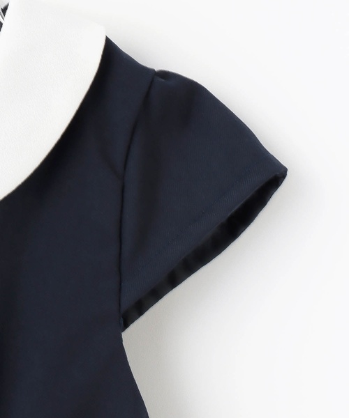 petit main(プティマイン)の「衿つきタックワンピース(ワンピース・キッズ・ネイビー/カラフル・80cm/90cm/110cm/100cm/120cm)」の12枚目の写真