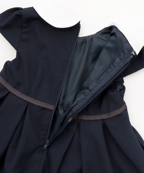 petit main(プティマイン)の「衿つきタックワンピース(ワンピース・キッズ・ネイビー/カラフル・80cm/90cm/110cm/100cm/120cm)」の16枚目の写真