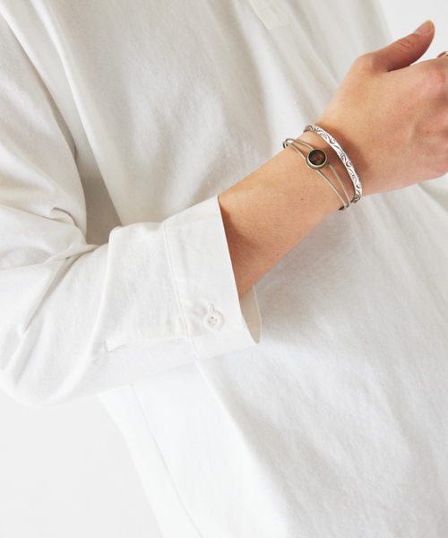 JOURNAL STANDARD relume（ジャーナルスタンダード　レリューム）の「スリーピング ヘンリーネック ロングスリーブ（Tシャツ/カットソー・メンズ・ブラックミックス/ホワイト/サックスブルー・MEDIUM/LARGE）」の16枚目の写真