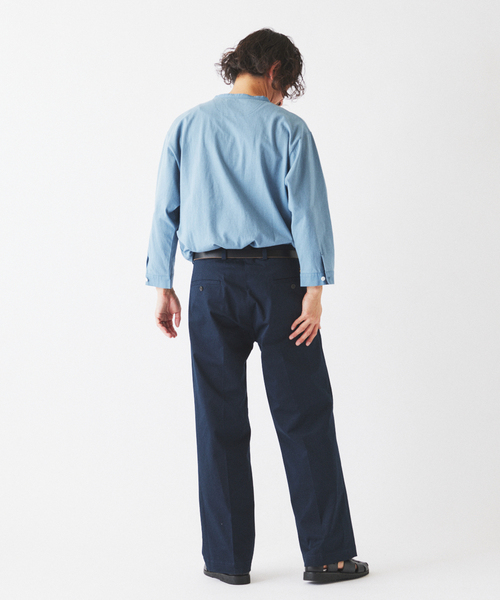 JOURNAL STANDARD relume（ジャーナルスタンダード　レリューム）の「スリーピング ヘンリーネック ロングスリーブ（Tシャツ/カットソー・メンズ・ブラックミックス/ホワイト/サックスブルー・MEDIUM/LARGE）」の20枚目の写真