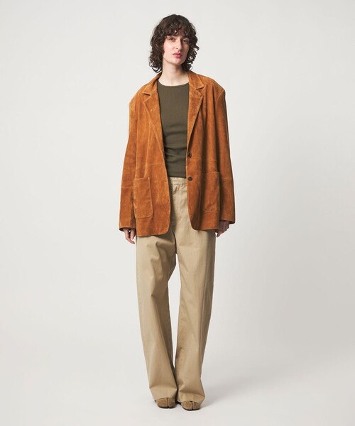 6（ロク）の「＜6(ROKU)＞コットン チノ パンツ（チノパンツ・レディース・ベージュ・36/38/34）」の2枚目の写真