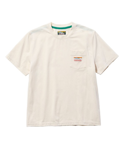 L.L.Bean(エルエルビーン)の「【JAPAN EDITION】カーメル・ショートスリーブ・ポケット・ティ(Tシャツ/カットソー・レディース・アイボリー/チョコ/ブラック系/イエロー系・MEDIUM)」の2枚目の写真