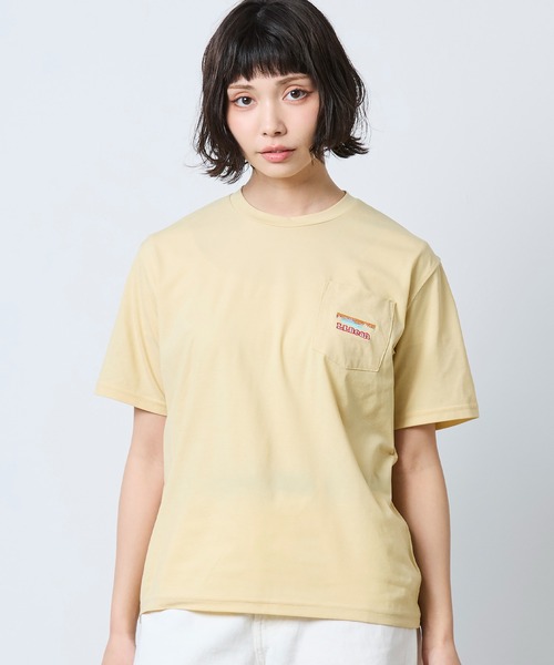 L.L.Bean(エルエルビーン)の「【JAPAN EDITION】カーメル・ショートスリーブ・ポケット・ティ(Tシャツ/カットソー・レディース・アイボリー/チョコ/ブラック系/イエロー系・MEDIUM)」の5枚目の写真