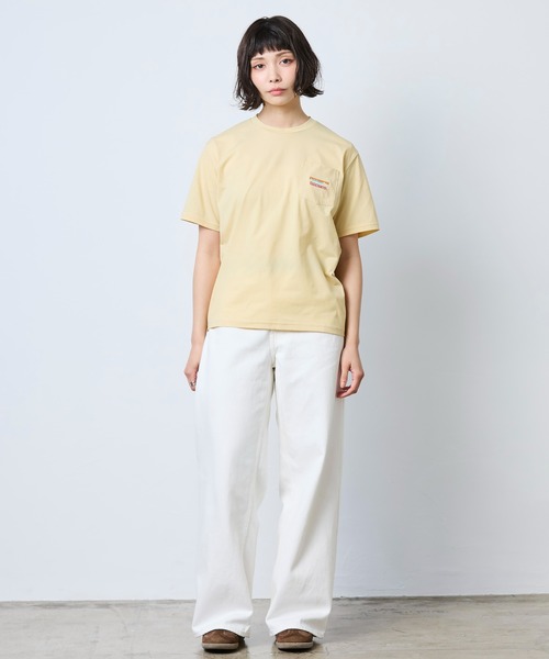 L.L.Bean(エルエルビーン)の「【JAPAN EDITION】カーメル・ショートスリーブ・ポケット・ティ(Tシャツ/カットソー・レディース・アイボリー/チョコ/ブラック系/イエロー系・MEDIUM)」の9枚目の写真