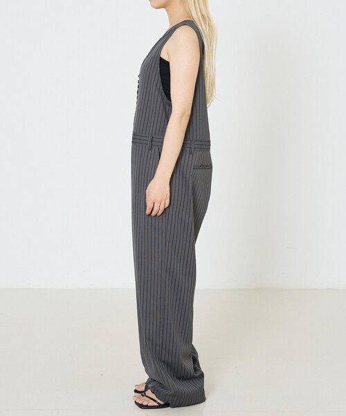 NOMINE（ノミネ）の「フロントボタンオールインワン（サロペット/オーバーオール・レディース・チャコールグレー・フリー）」の12枚目の写真