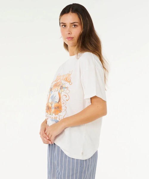 rip curl(リップカール)の「RIP CURL/リップカール 半袖Tシャツ レディース PACIFIC COAST HERITAGE 0N4WTE(Tシャツ/カットソー・レディース・オフホワイト/スミクロ・XS/S)」の6枚目の写真