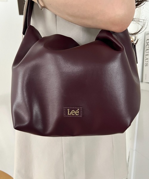 Lee(リー)の「Lee/バルーン巾着ショルダーバッグ/肩掛け/ハンドバッグ/レディース(ショルダーバッグ・レディース・ダークブラウン/ブラック/ベージュ・FREE)」の5枚目の写真