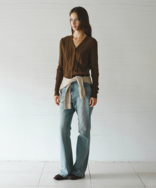 LENINA(レニーナ)の「JAMIE bootcut denim pants_BLUE(デニムパンツ・レディース・ブルー・SMALL/MEDIUM/LARGE)」の1枚目の写真