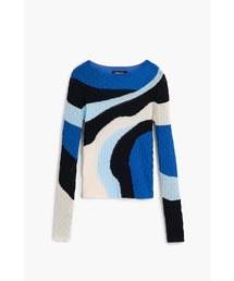 【美品】デシグアル-Desigual-ボーダーニット Desigual（デシグアル）の「マルチカラー ボーダー ニット（ニット