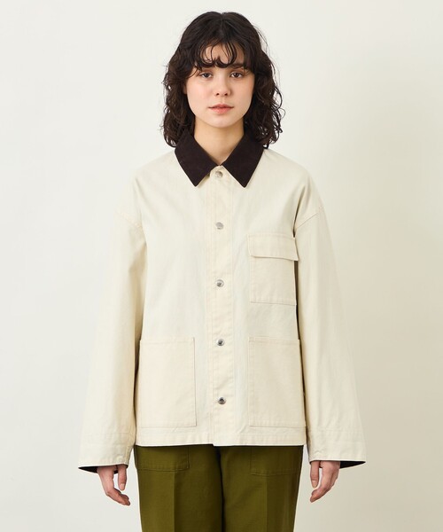 MACKINTOSH PHILOSOPHY（ﾏｯｷﾝﾄｯｼｭ ﾌｨﾛｿﾌｨｰ）の「GREY LABEL コットンダックワークジャケット（ブルゾン・レディース・ホワイト系その他/ダークネイビー・2/4/6）」の9枚目の写真