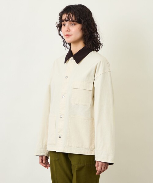 MACKINTOSH PHILOSOPHY（ﾏｯｷﾝﾄｯｼｭ ﾌｨﾛｿﾌｨｰ）の「GREY LABEL コットンダックワークジャケット（ブルゾン・レディース・ホワイト系その他/ダークネイビー・2/4/6）」の10枚目の写真
