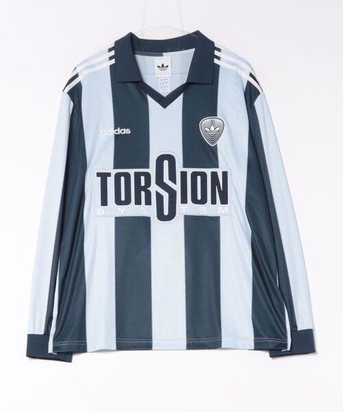 adidas（アディダス）の「adidas BRIT HME JERSEY（Tシャツ/カットソー・メンズ・ブルー/ベージュ・LL）」の2枚目の写真