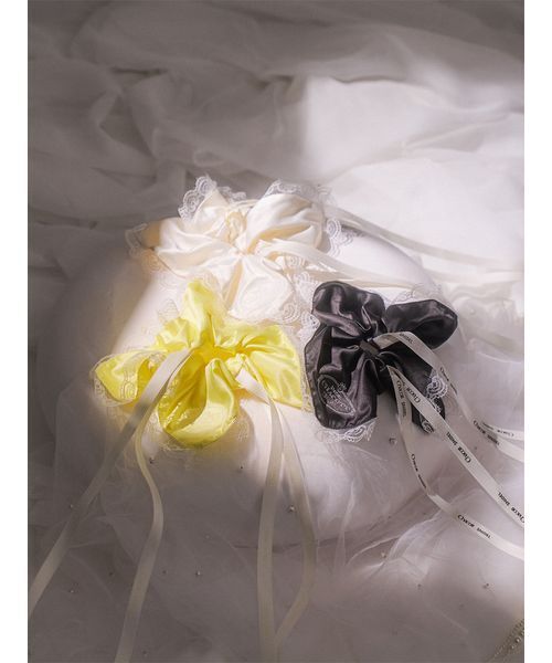 SNIDEL（スナイデル）の「【Chacott】コラボレースシュシュ（シュシュ・レディース・アイボリー/ブラック/イエロー・F）」の7枚目の写真