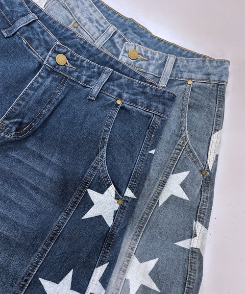 core core(コアコア)の「スター柄デニムカーブパンツ(デニムパンツ・レディース・ダークブルー/ライトブルー・S/M/L)」の19枚目の写真