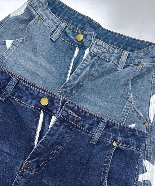 core core(コアコア)の「スター柄デニムカーブパンツ(デニムパンツ・レディース・ダークブルー/ライトブルー・S/M/L)」の20枚目の写真