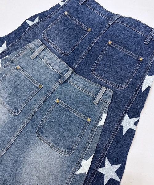 core core(コアコア)の「スター柄デニムカーブパンツ(デニムパンツ・レディース・ダークブルー/ライトブルー・S/M/L)」の21枚目の写真