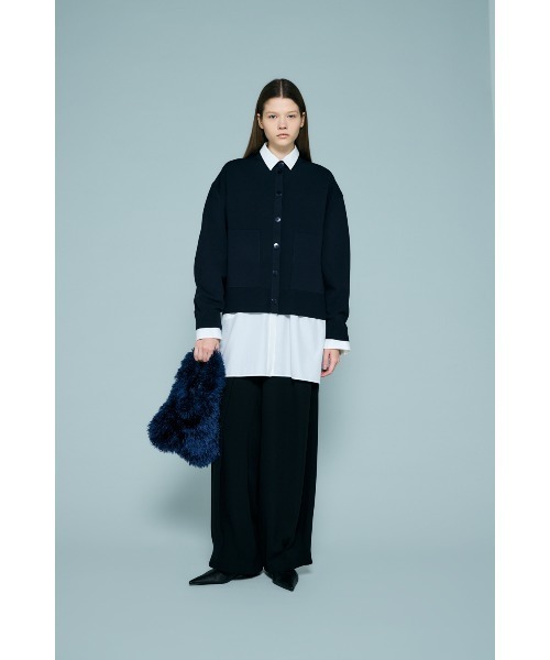 ENFOLD(エンフォルド)の「TUCK-HEM WIDE- COCOON PANTS(スラックス・レディース・ブラック・36/34/38)」の3枚目の写真