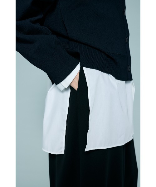 ENFOLD(エンフォルド)の「TUCK-HEM WIDE- COCOON PANTS(スラックス・レディース・ブラック・36/34/38)」の7枚目の写真