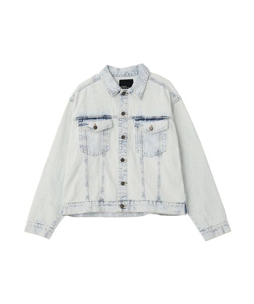 CRAFT STANDARD BOUTIQUE(クラフトスタンダードブティック)の「ハイブリーチケミカル 加工デニムジャケット(デニムジャケット・メンズ・ブラック/ライトインディゴブルー・L/M)」の17枚目の写真