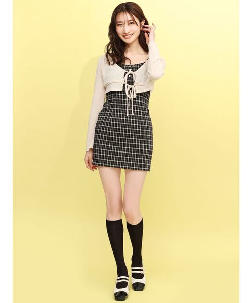 RESEXXY(リゼクシー)の「【RESEXXY×靴下屋】刺繍ラメリブハイソックス(ソックス/靴下・レディース・ブラック・FREE)」の9枚目の写真