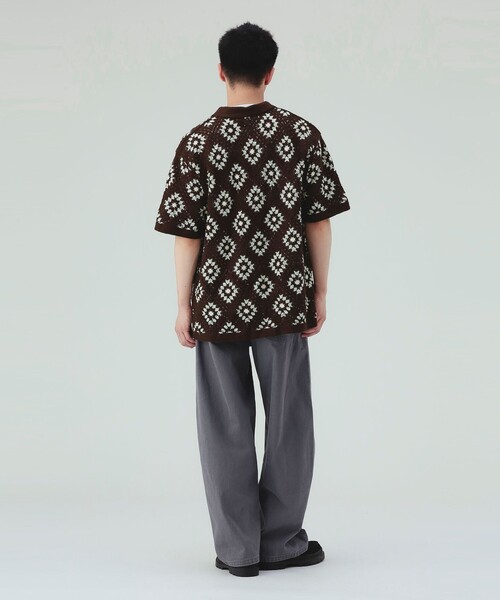 BEAMS HEART(ビームスハート)の「【7/9値下げ】クロシェ編み ショートスリーブ シャツ(ユニセックス)(シャツ/ブラウス・メンズ・ブラック/ブラウン・MEDIUM/SMALL/LARGE)」の15枚目の写真