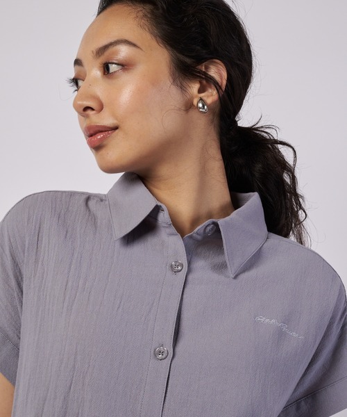 Eddie Bauer(エディーバウアー)の「エアリー リラックス シャツワンピース(シャツワンピース・レディース・グレー/ダークベージュ/グレイッシュブルー・S/M/L/XL)」の7枚目の写真