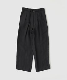 m's braque（エムズブラック）の「m’s braque (エムズ ブラック)  BELTED TACK BAGGY PANTS（その他パンツ）」