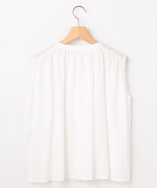 組曲(クミキョク)の「【WEB限定】トリコットジャージー ギャザー カットソー(Tシャツ/カットソー・レディース・ネイビー系/ホワイト系・S2)」の21枚目の写真