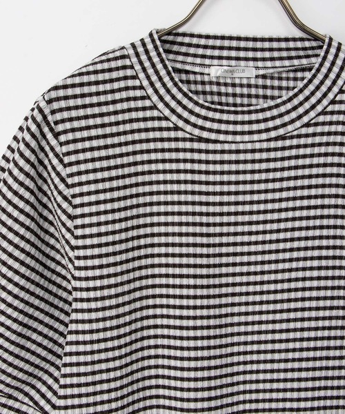 Honeys(ハニーズ)の「【ハニさら・吸水速乾・抗菌防臭】ふんわり袖トップス(Tシャツ/カットソー・レディース・ホワイト系その他/ホワイト×ブラック/ホワイト×ブルー・L/LL/M/S)」の14枚目の写真