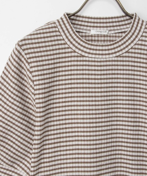 Honeys(ハニーズ)の「【ハニさら・吸水速乾・抗菌防臭】ふんわり袖トップス(Tシャツ/カットソー・レディース・ホワイト系その他/ホワイト×ブラック/ホワイト×ブルー・L/LL/M/S)」の17枚目の写真