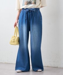 CIAOPANIC TYPY | 【美脚見え/3サイズ展開】柔らかルーズフレアイージーデニム(デニムパンツ)