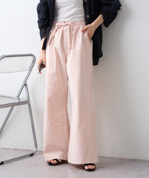 CIAOPANIC TYPY(チャオパニックティピー)の「【美脚見え/3サイズ展開】柔らかルーズフレアイージーデニム(デニムパンツ・レディース・ブルー/サックスブルー/ピンク・SMALL/LARGE/MEDIUM)」の19枚目の写真