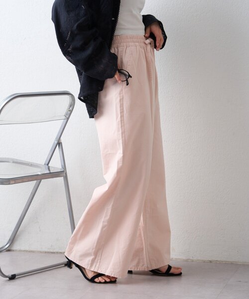 CIAOPANIC TYPY(チャオパニックティピー)の「【美脚見え/3サイズ展開】柔らかルーズフレアイージーデニム(デニムパンツ・レディース・ブルー/サックスブルー/ピンク・SMALL/LARGE/MEDIUM)」の18枚目の写真