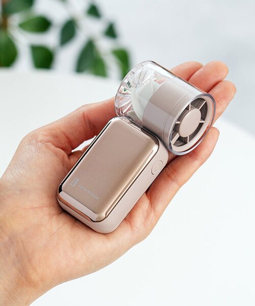 BIRTHDAY BAR(バースデイバー)の「〈風量100段階!〉ミニターボハンディファン 風量・充電残量が分かる液晶付き(生活家電・レディース・ブルー/ベージュ/ホワイト・0)」の3枚目の写真