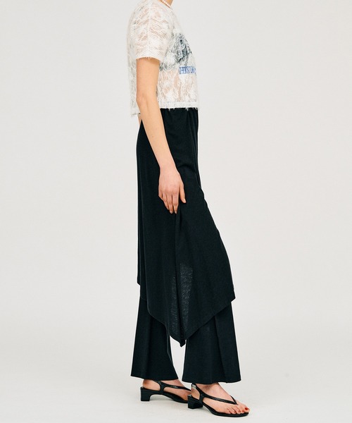 PRANK PROJECT（プランクプロジェクト）の「【2026Summer Pre-Order】スラブレイヤードパンツ / Slub Layered Pants（その他パンツ・レディース・グレー/ブラック・36/38）」の13枚目の写真