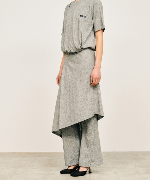 PRANK PROJECT（プランクプロジェクト）の「【2026Summer Pre-Order】スラブレイヤードパンツ / Slub Layered Pants（その他パンツ・レディース・グレー/ブラック・36/38）」の15枚目の写真