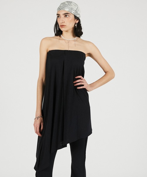 PRANK PROJECT（プランクプロジェクト）の「【2026Summer Pre-Order】スラブレイヤードパンツ / Slub Layered Pants（その他パンツ・レディース・グレー/ブラック・36/38）」の9枚目の写真