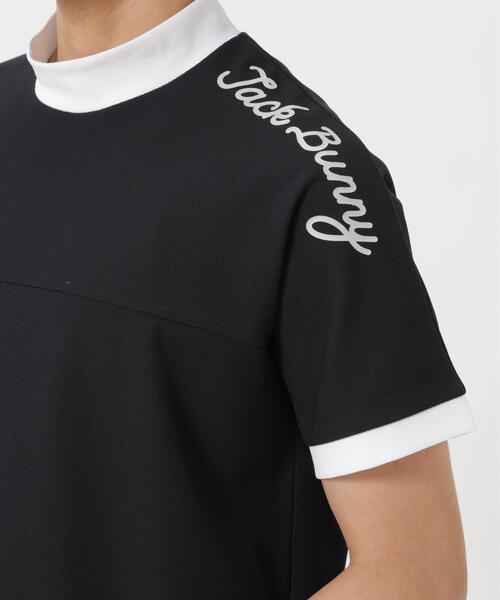 Jack Bunny!!（ジャックバニー）の「レイブロックドライワッフル半袖モックネックカットソー（Tシャツ/カットソー・メンズ・ホワイト/ブラック・LARGE/X-LARGE/MEDIUM）」の8枚目の写真