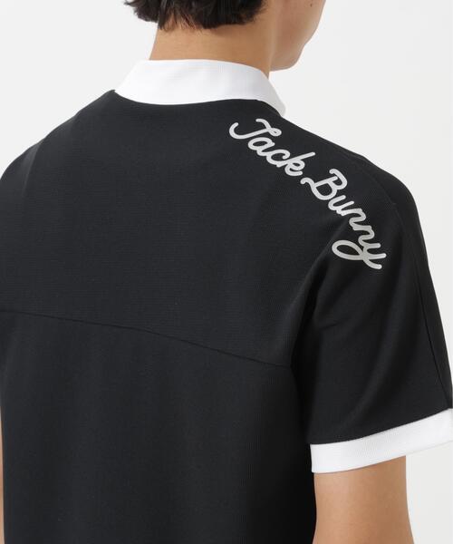Jack Bunny!!（ジャックバニー）の「レイブロックドライワッフル半袖モックネックカットソー（Tシャツ/カットソー・メンズ・ホワイト/ブラック・LARGE/X-LARGE/MEDIUM）」の10枚目の写真