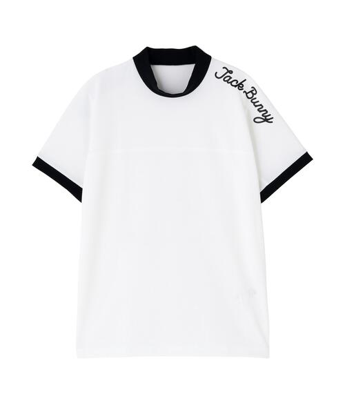 Jack Bunny!!（ジャックバニー）の「レイブロックドライワッフル半袖モックネックカットソー（Tシャツ/カットソー・メンズ・ホワイト/ブラック・LARGE/X-LARGE/MEDIUM）」の18枚目の写真