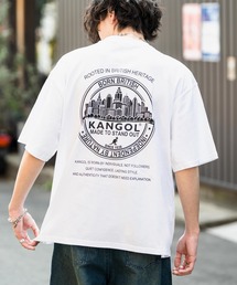 KANGOL カンゴール 別注コラボ 接触冷感オーバーサイズバックプリント半袖Tシャツ