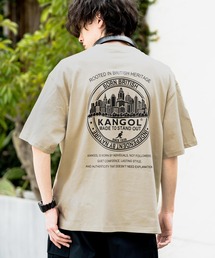 KANGOL（カンゴール）の「KANGOL カンゴール 別注コラボ 接触冷感オーバーサイズバックプリント半袖Tシャツ（Tシャツ/カットソー）」