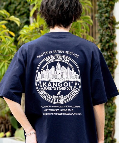 KANGOL(カンゴール)の「KANGOL カンゴール 別注コラボ 接触冷感オーバーサイズバックプリント半袖Tシャツ(Tシャツ/カットソー・メンズ・ベージュ系1/ブラック系2/ネイビー系2/ホワイト系1/グレー系2/ホワイト系2/ピンク系1/ピンク系2/ブラック系1/グレー系1/ネイビー系1/ベージュ系2・M/L/XL)」の9枚目の写真