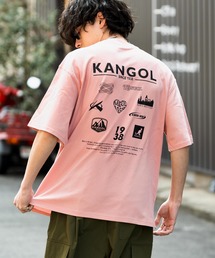 KANGOL カンゴール 別注コラボ 接触冷感オーバーサイズバックプリント半袖Tシャツ