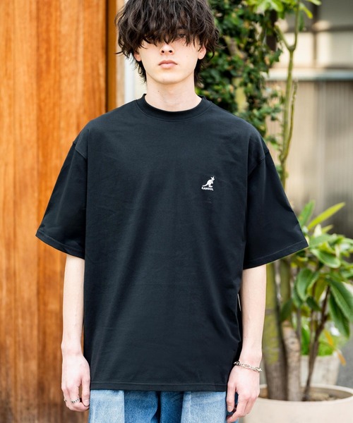 KANGOL(カンゴール)の「KANGOL カンゴール 別注コラボ 接触冷感オーバーサイズバックプリント半袖Tシャツ(Tシャツ/カットソー・メンズ・ベージュ系1/ブラック系2/ネイビー系2/ホワイト系1/グレー系2/ホワイト系2/ピンク系1/ピンク系2/ブラック系1/グレー系1/ネイビー系1/ベージュ系2・M/L/XL)」の16枚目の写真